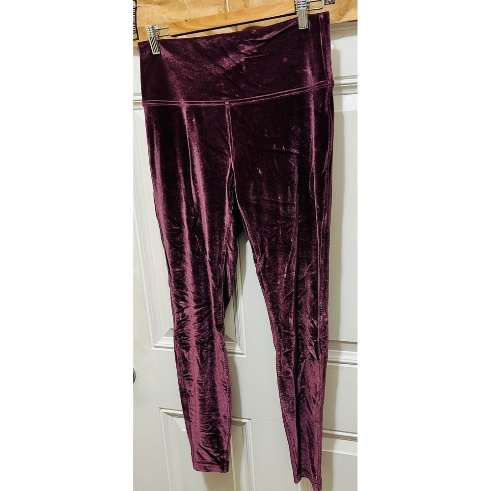 Lululemon Wunder Under High-Rise Tight 28 Crushed Velvet Plum Purple Womens‎ 10 - Picture 3 of 8